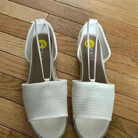 Esprit Women's Espadrille Sandals Cream Open Toe Size 9.5 Casual Summer - Picture 5 of 7